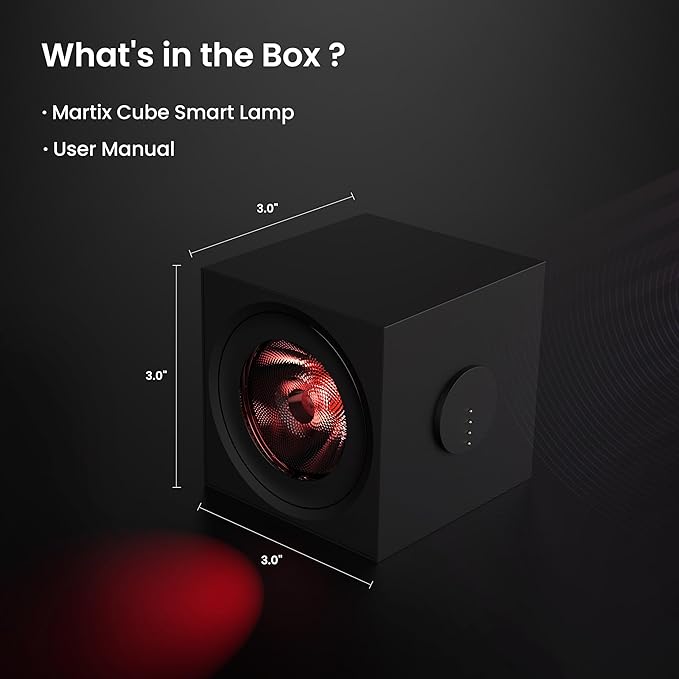 YEELIGHT Spot Light Extension for Cube Smart Lamp, 16 Million Colors Option, RGB Individual Addressable, Dynamic Lighting, Music Flow, WiFi Connected, APP Control, for Bedroom, Living Room, Cube*1