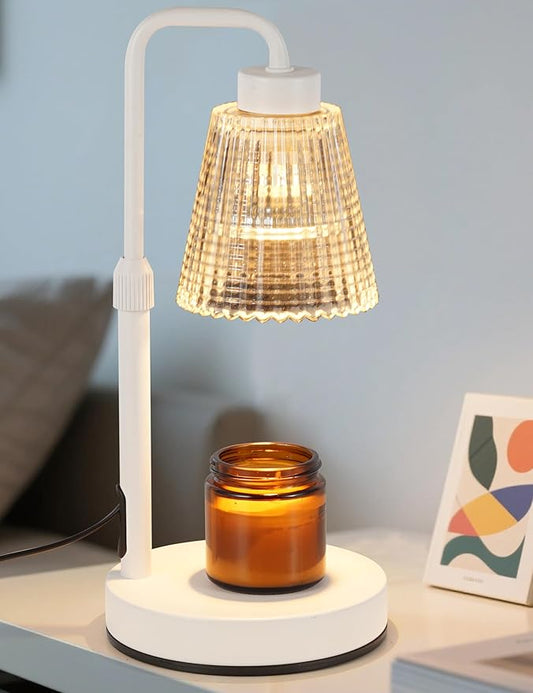 Candle Warmer Lamp with Timer Dimmable, Birthday Gifts for Women Mom, House Warming Gifts New Home Decor, Wax Melt Warmer for Jar Candles with 2 Bulbs