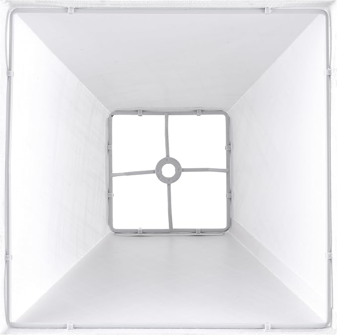 2 Pack 4"×9" × 8.3”inches Spider Small Square Lampshades for Wall Lamps Table Lamps Floor Lamps-Wall Mount Lamp Shade White Texture Lampshades Replacement for Bedroom By GO&SO