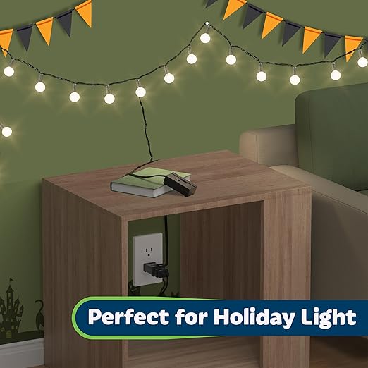 TOPGREENER Table-Top Plug in Dimmer for Table or Floor Lamps, Slide Control, Works with 360 Watt Incandescent and 150 Watt Dimmable CFL/LED, Off at Lowest dim, 6ft Cord, TGTTDL300-BK, Black, 2 Pack