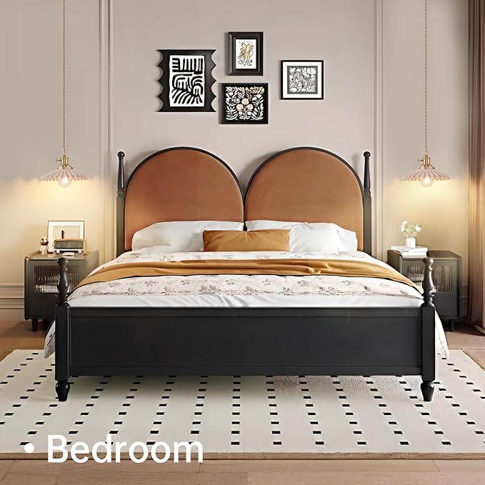 Pendant Light 2 Pack with Pink Pleated Ceramic Lmapshade, Brass Vintage Pendant Light Adjustable Hanging Light for Kitchen Island Dining Room Hallway