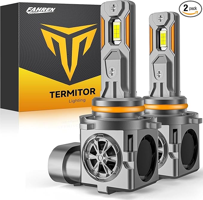 Upgraded 9005/HB3 LED Bulbs, 66,000LM 12X Ultra-Brighter, 6500K Cool White, 1:1 Halogen Size Driving Light, Plug-N-Play, IP68 Waterproof, Pack of 2