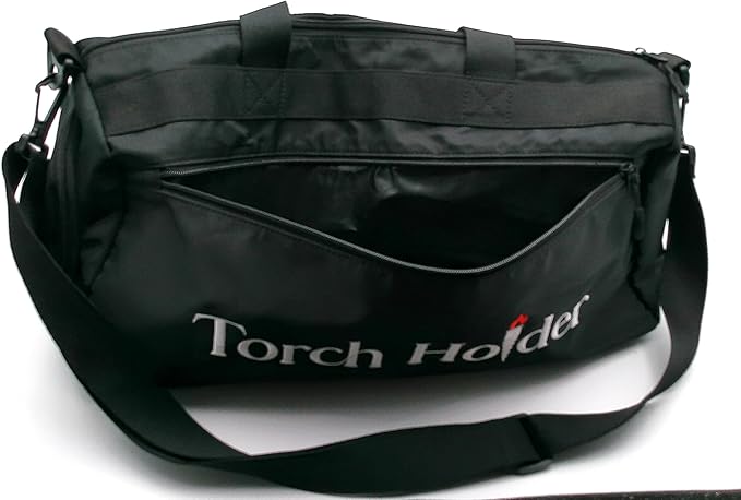 Custom Embroidered Duffle | Tiki Torch Bag | Solar Lantern | Multi Pocket| Waterproof Bag |