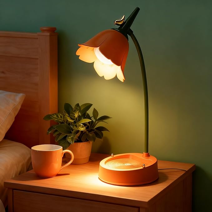LED Desk Lamp Cordless Table Light Adjustable Gooseneck Dimmable Touch Rechargeable Battery Eye-Caring Night Light for Kids, Mini Cute Lamp for College Dorm Bedroom Reading, Yellow