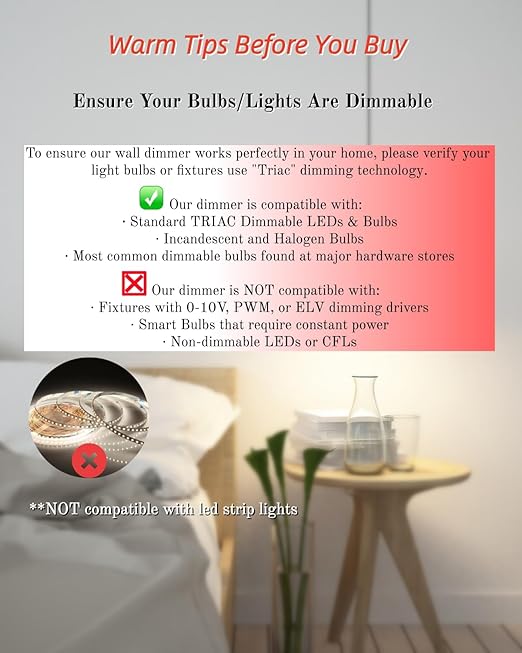 Wireless Dimmer Switch, 2 Remote Light and 1 Receiver kit, Work with Alexa Voice Control, Smart Wall Switch Lighting Fixture for Dimmable LED/CFL INC/HAL Bulb of Ceiling Pendant Lamps, ETL Listed