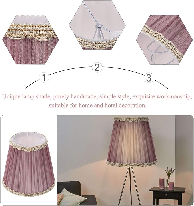 Clip-on Purple Velvet Bubble Lamp Cover Cloth Lampshade for Chandelier Table Floor Wall Lamps 5.51X5.11X3.54In Decorative Lighting Accessory