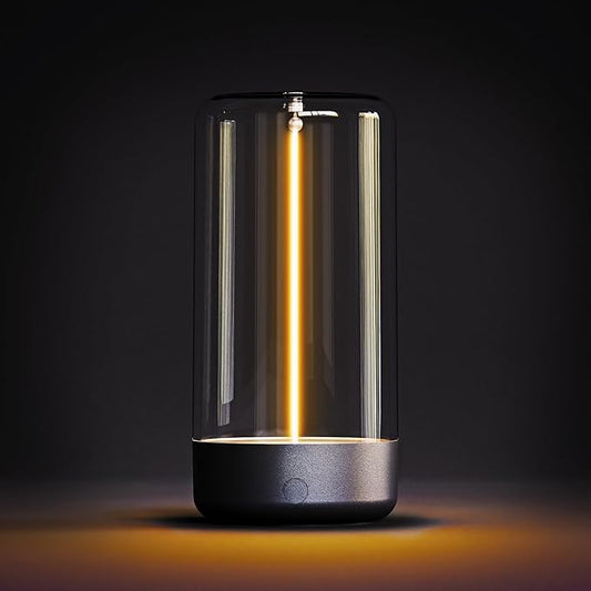 Sunco Magnetic Filament Light Rechargeable Table Lamps Minimalist Flexible LED Camping Lamp Dimmable Cordless 1W 55 LM 2700K Soft White 3-Step Dimming 10%-100% USB-C Rechargeable.