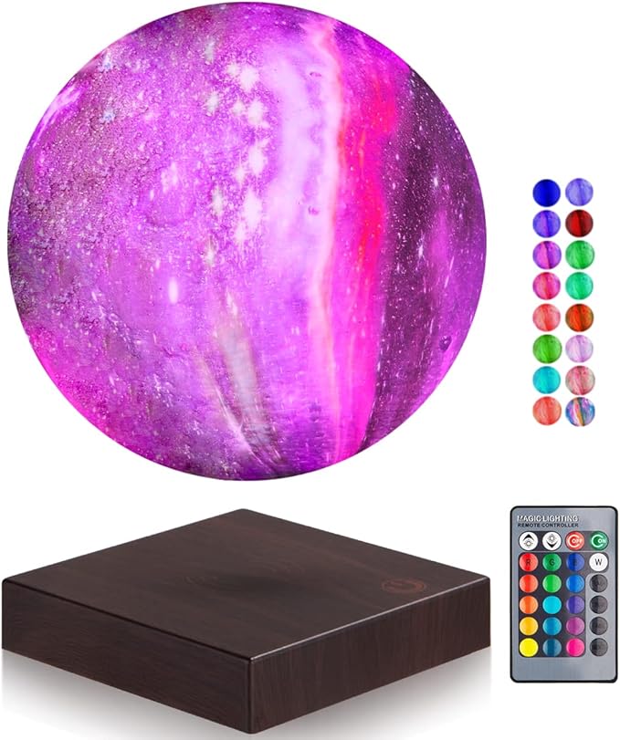 VGAzer Floating Moon Lamp, Gifts, Levitating Galaxy Moon Light -Cool Magnetic Night Light for Bedroom Home Décor