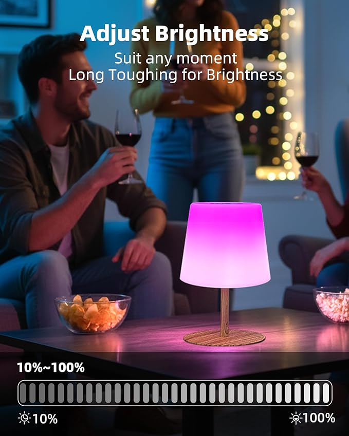 EZVALO Spa-Like Shower Lamp – Waterproof Bathroom Lamp with Remote, Rechargeable Cordless Mood Light, 3 Color Temps & 80 RGB Colors for Relaxing Bathroom & Bathtub Experience (2 Packs)
