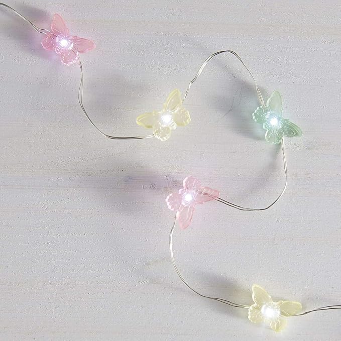 Easter Lights Butterfly Lamp for Girls Bedroom Battery Operated Fairy Lights with Remote Acrylic Butterfly Wall Decor Indoor Party Holiday Home Spring Easter Decorations