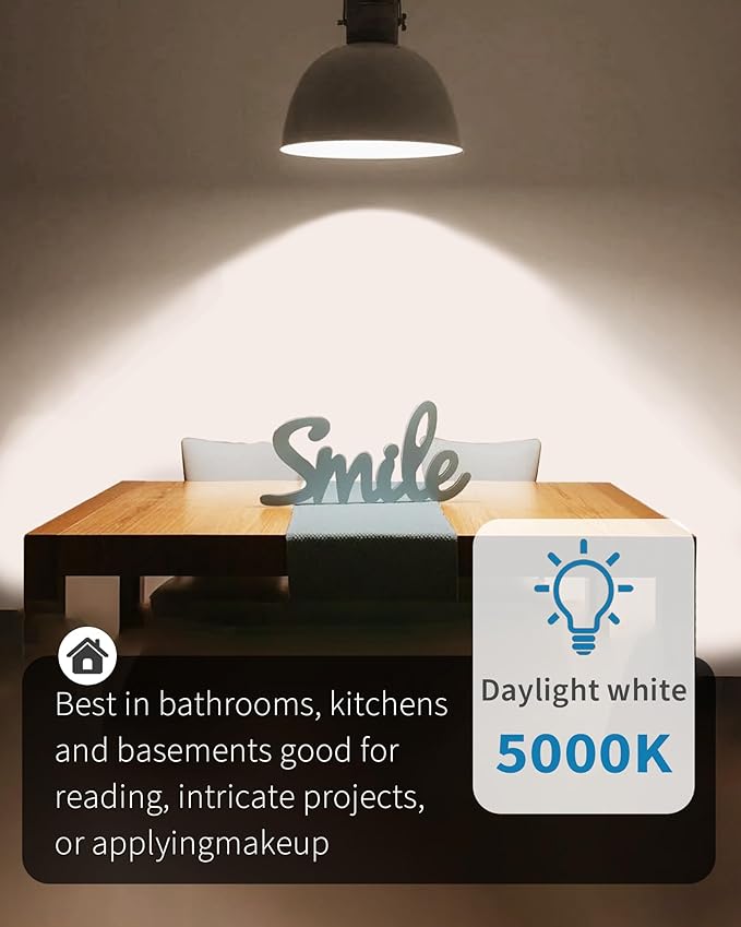 TJOY 24 Pack LED Light Bulbs, 100 Watt Equivalent A19, 5000K Daylight LED Bulb, 15W Bright White Energy Saving Lightbulbs with E26 Standard Base, 1500 Lumens Non Dimmable Lamp for Home Bedroom Kitchen