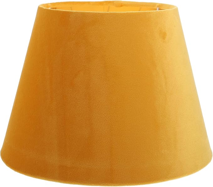 DOITOOL Lamp Shade for Table Lamp,Barrel Fabric Lampshade Drum Lampshades Cloth Lamp Shade Replacement,Lamp Covers Shade Accessories-Yellow