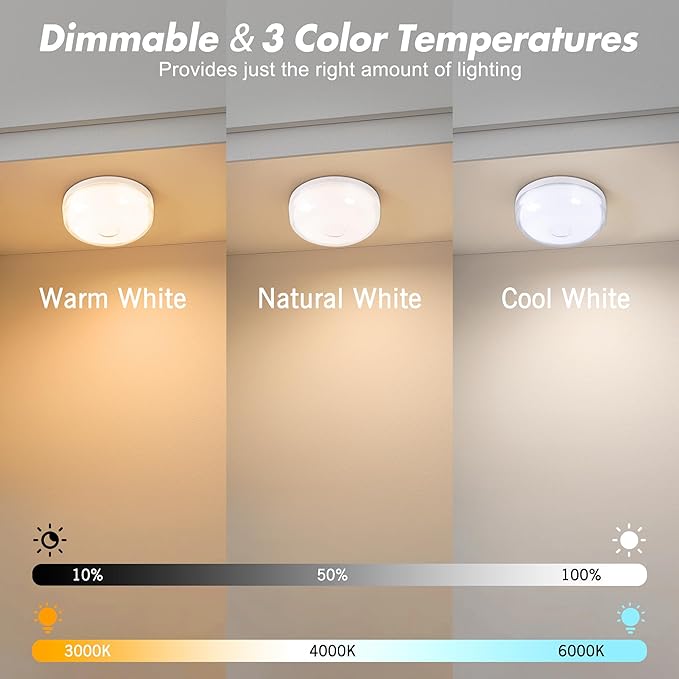 2-Pack Rechargeable Shower Light No Wiring, 15 RGBW Color Changeable Waterproof Lights for Shower with Remote(Dimmable＆Timer), LED Light for Inside Shower, Wireless Mood Lighting for Bathroom, White