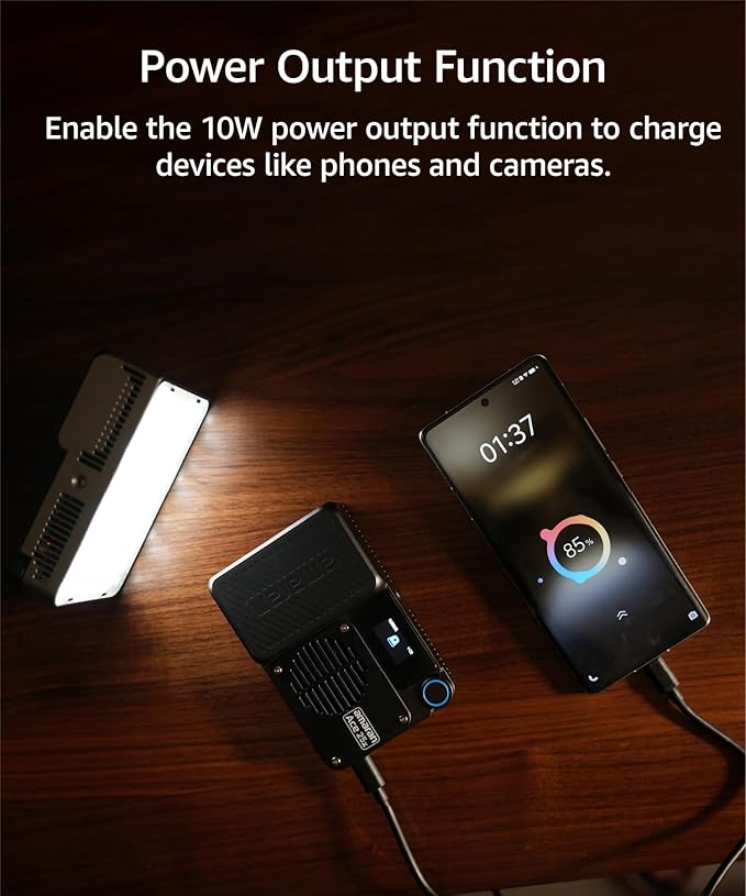 amaran Ace 25c Video Light,25w RGB Portable Light for Photography On-Camera Video Lights CRI/TLCI 95+,CCT 2,300K-10,000K,Rechargeable Dimmable Vlog Light,APP Control,PD Charging (Green)