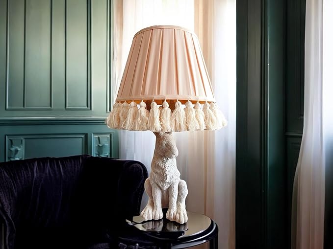 Tristan Home Round Pleated Lamp Shade with Tassels 9x14x12inches (The Height 12inch Includes Tassels) (Creamy Latte Brown)