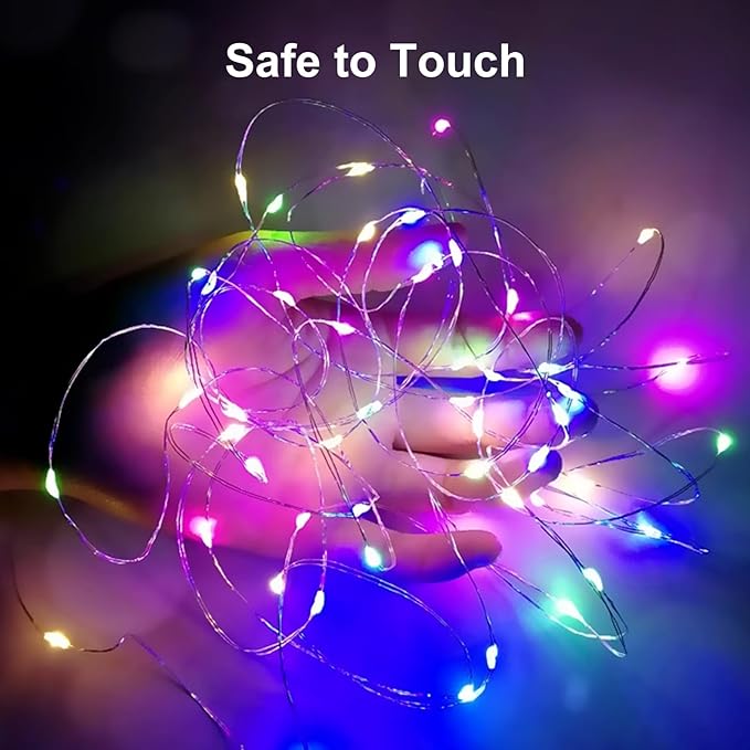 ZGWJ Fairy Lights Battery Operated, 24 Pack Colorful Twinkle String Lights 20 LED 7FT Mini LED Lights for Bedroom Decor, Easter, Halloween, Christmas, Wedding Party Indoor and Outdoor Decorations