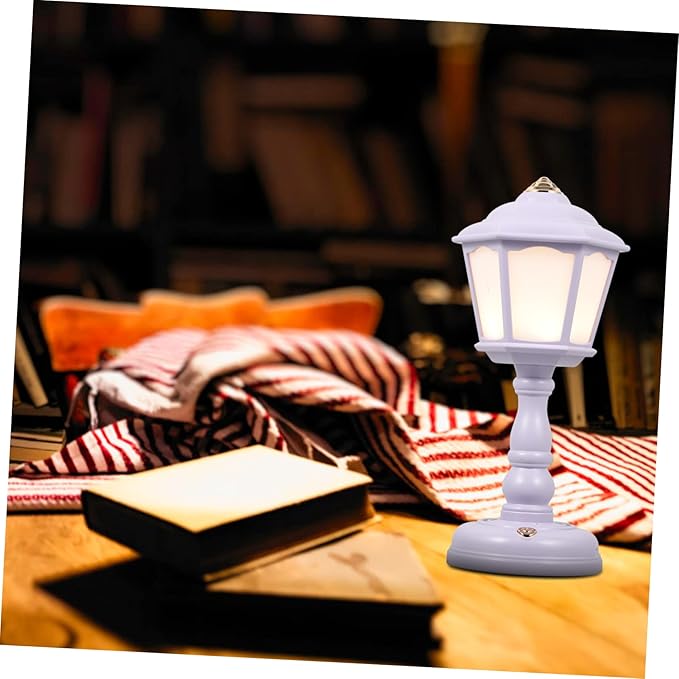 1set Vintage Lamp for Bedroom Mini Table Light Rechargeable Nightstand Retro Style USB Power