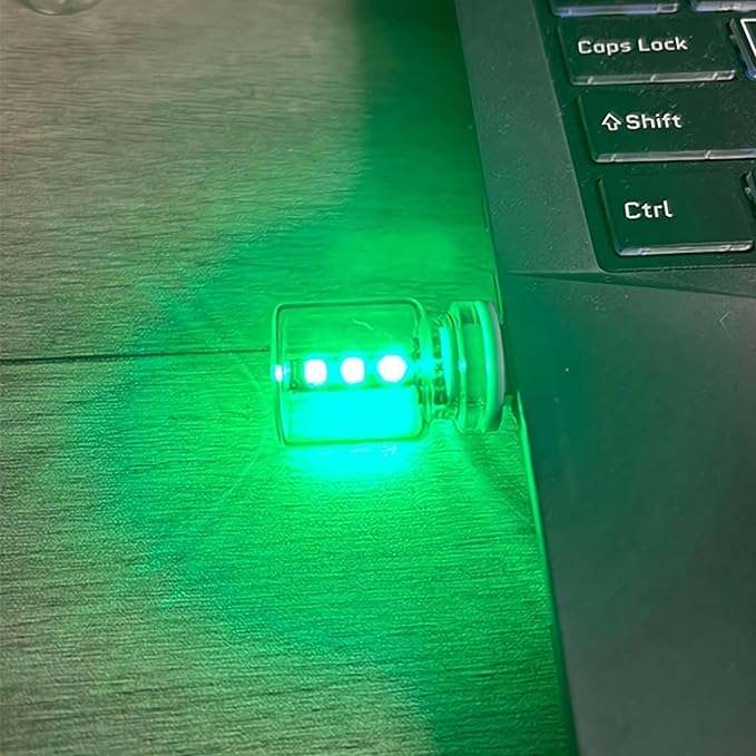USB LED Car Interior Atmosphere Lights,USB Retro Car Lamps,Plug-in USB Automotive Light,Touch Control LED Night Light,Mini LED Bulb Lamp for Car, Bedroom, Hallway,Living Room,Computer