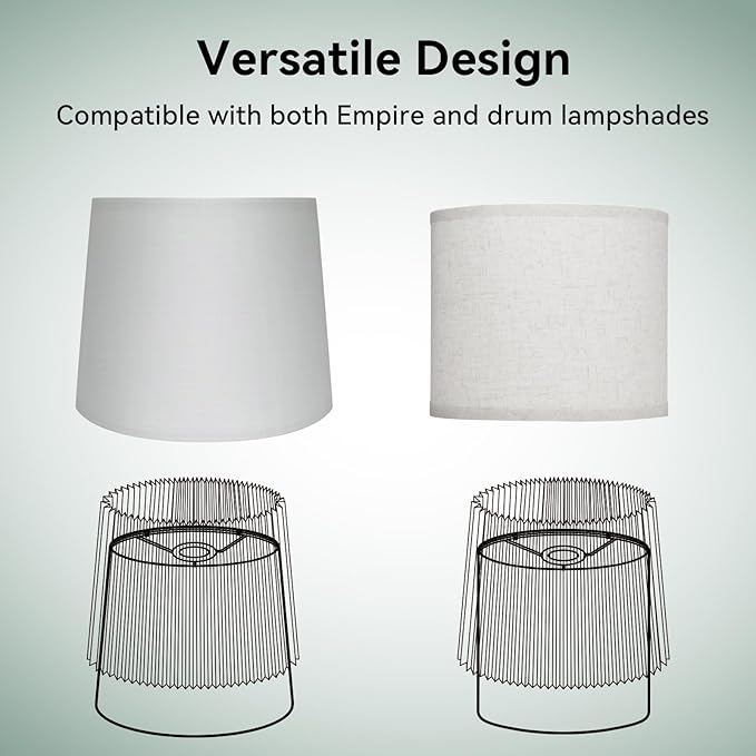 Etto Pleated Lamp Shade, 9" High, Replacement Lampshade for Empire and Drum Floor Lamps, Fits Multiple Styles, Effortless Setup(Olive Green)