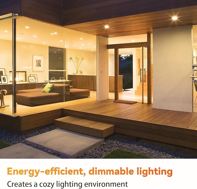 TJOY 6 Pack BR30 Led Bulb 65W Equivalent, Dimmable LED Flood Light Indoor, E26 Base, 2700K Warm White, 9W, 800 LM, Recessed Lighting Bulbs for Ceiling, Recessed Can, Living Room and Kitchen