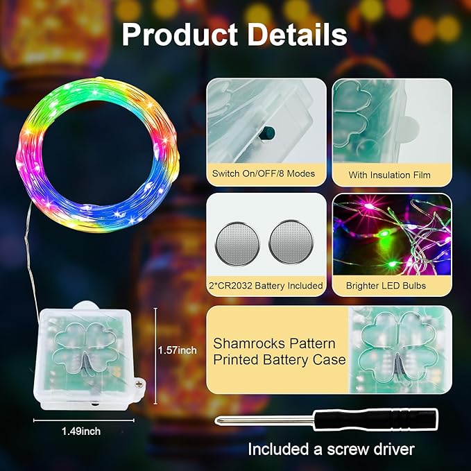 AIKEI 6 Pack LED Fairy Lights with Timer Battery Operated, Mini String Lights with Remote Waterproof 7ft 20 Led Firefly Starry Lighting for Wedding Party Bedroom Garden Christmas Decoration Colorful