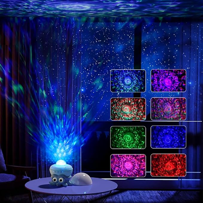 2024 New Octopus Ocean Starry Sky Projector Lamp, Robot Toys, Galaxy Night Light, Projection LED Lamp, Children's Room Decor, Ideal for Christmas Gifts, Birthdays, Suitable for Girls and Boys, Adults