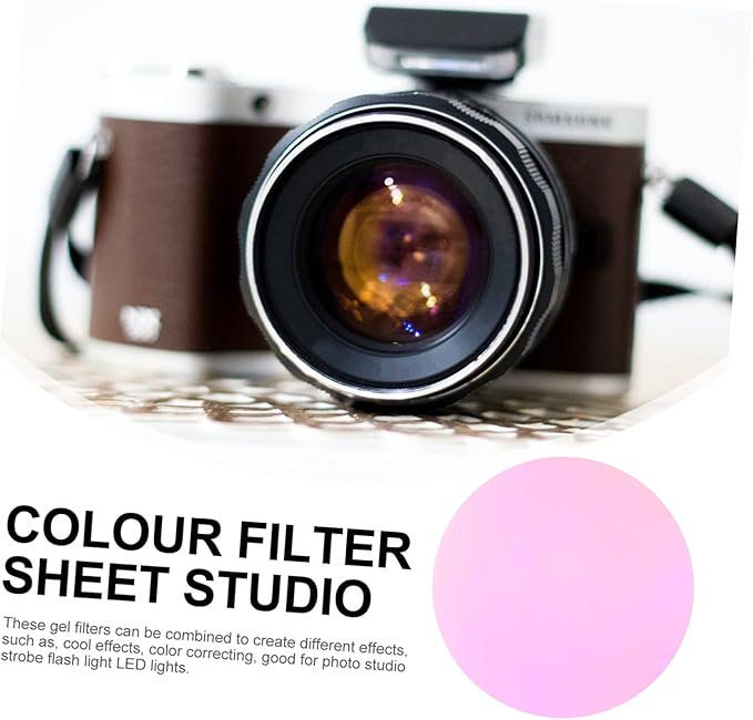 DOITOOL Pcs Mm Camera Filter Sheet Delicate Weight and Portable Film for Camera Sunset Light Atmosphere