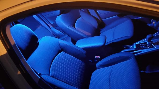 194 LED Bulbs Extremely Bright Ice Blue 5630 Chipsets 168 2825 175 T10 W5W LED Replacement Bulbs for Car Interior Dome Map Door Courtesy Trunk License Plate Lights(Pack of 10)