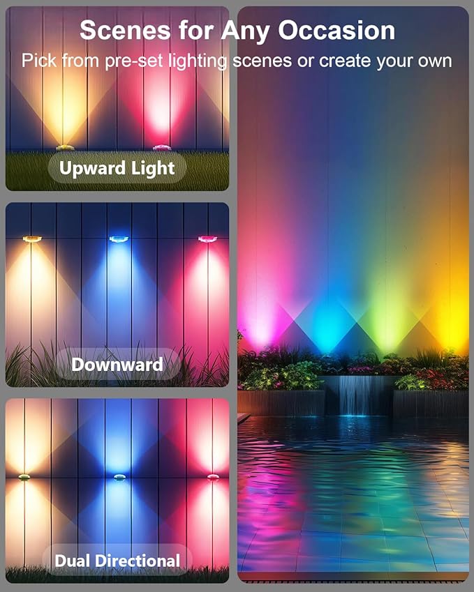 Permanent Outdoor Lights Pro,300ft RGB+IC Smart Outdoor Decor,App/Remote,Christmas,Halloween,Multi Scene Modes,IP67 Waterproof,Eaves Light with Daily & Holiday Party Decor,House Roof Lighting