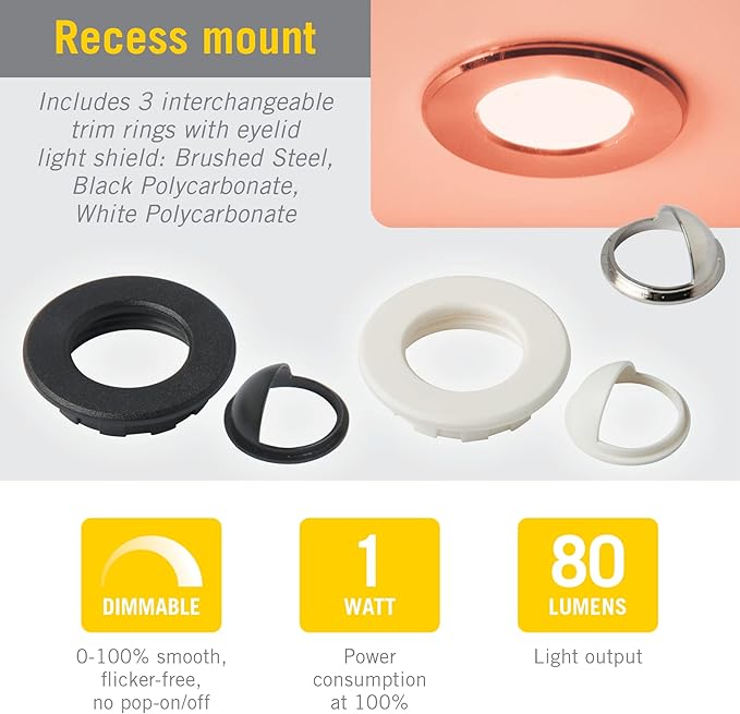 Armacost Lighting Recessed Multi-Color RGB LED Lights (Series 1)