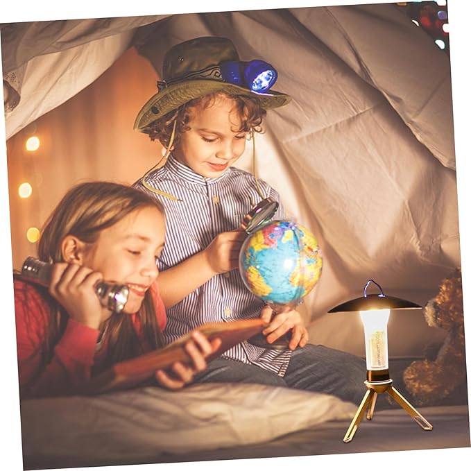 Rechargeable USB Camping Lantern Portable Multi-Function Tent Light with Battery Operated Cordless Design for Outdoor Hiking Emergency Use
