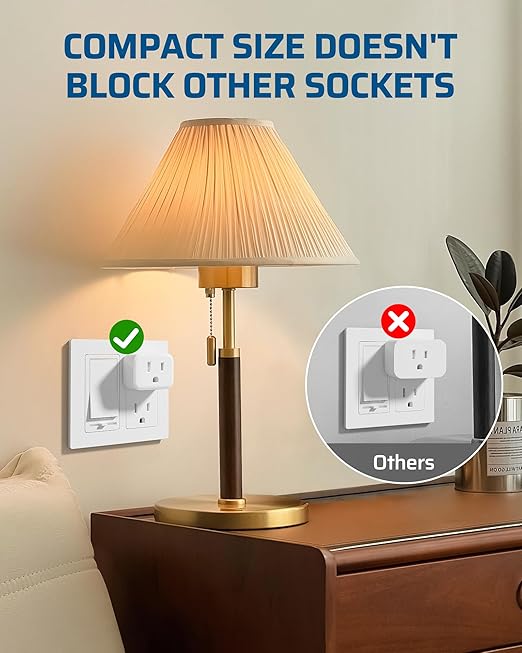 DEWENWILS Remote Control Outlet Plug, 15A/1875W Wireless Light Switch for Lamps, Lights, Household Appliances, Remote Light Switch 100 FT RF Signal, No Wiring Needed