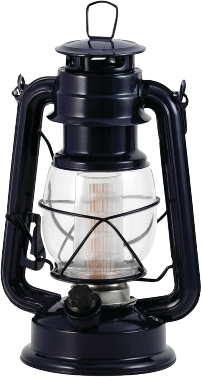 Northpoint 12-LED Lantern Vintage Style, Dark Blue, 10"x6"x6"