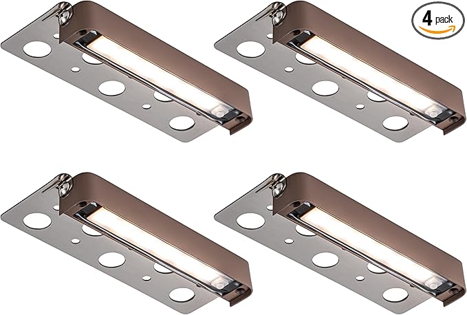Low Voltage LED Step Lights 4 Pack, 7 Inch Landscape Lighting for Deck, Stairs & Pathway, 5CCT Adjustable 2700K-6500K, Waterproof Outdoor Retaining Wall & Paver Lights, 12V 4.5W