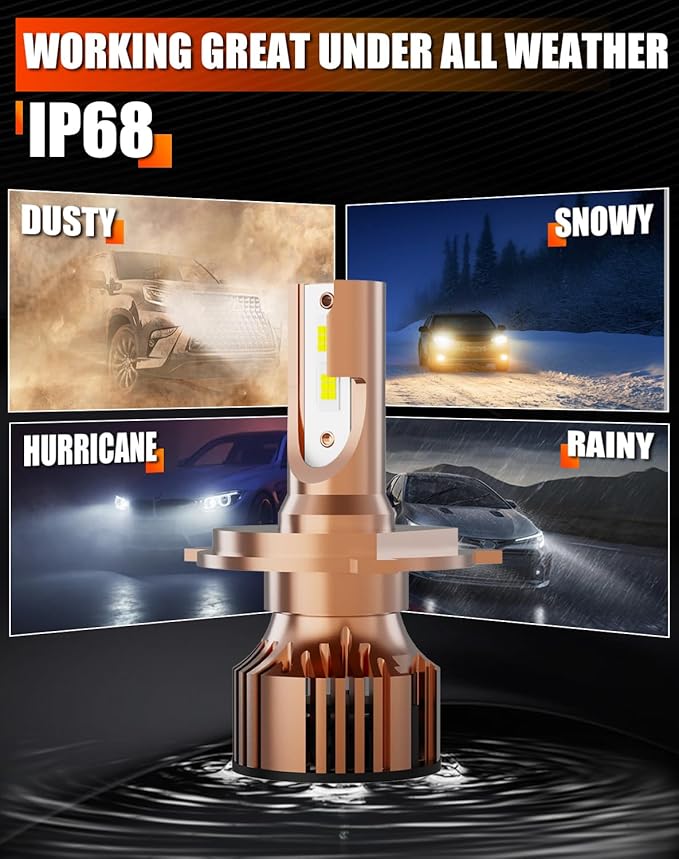 2025 Upgrade Compatible for Toyota Tacoma 1997 1998 1999 2000 2001 2002 2003 2004 2005 2006 2007 2008 2009 2010 2011 2012 2013 2014 2015 Hi/Lo Dual Beam Light bulb,12V 55W 6000K,Pack of 2