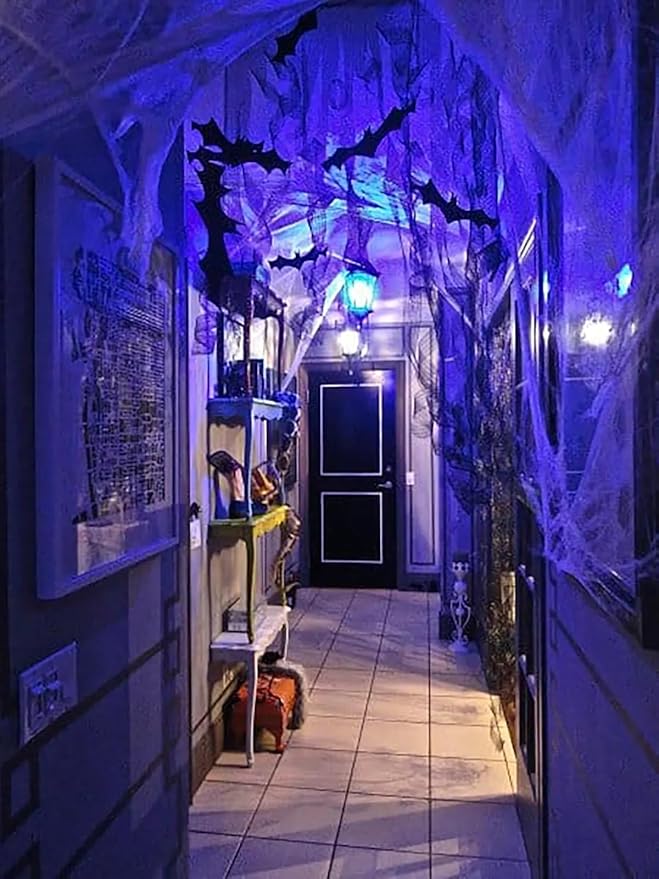 【Upgraded】Hompavo LED Flame Light Bulbs, 4 Modes Flickering Light Bulbs with Upside Down Effect, E26 Flame Bulb for Halloween Christmas Party Patio Porch Home Indoor Outdoor Decorations - 4 Blue