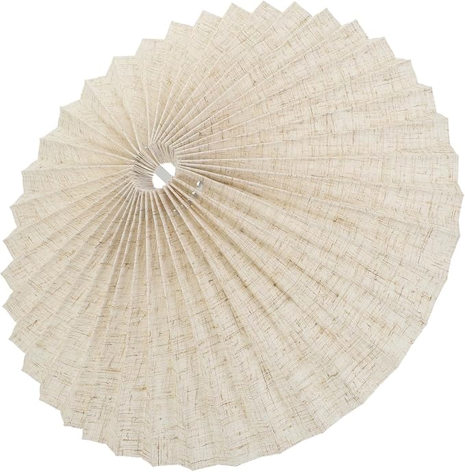 Pleated Fabric Lamp Shade Cover for Pendant and Table Lamps Modern Decorative Light Accessory Umbrella Shape Easy to Install Versatile Home Decor