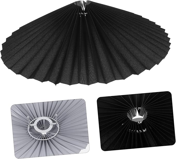 Homoyoyo Pleated Fabric Lampshade for Desk Lamp Small Table Lamp Cover Modern Lampshade for Home Decor