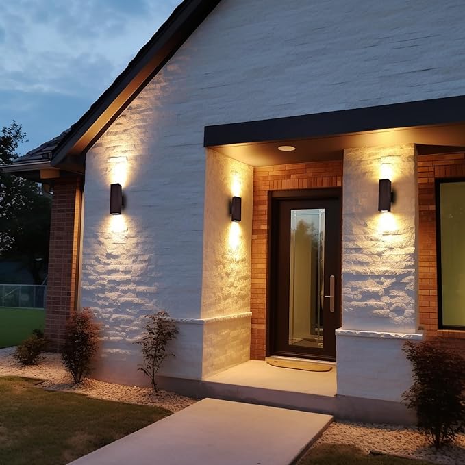 Dusk to Dawn Outdoor Wall Light,Patio Wall Light Fixture, Oil Bronze Porch Lights Outdoor Wall, Anti Rust Waterproof Outside Wall Sconces for Garage, Balcony, Entrance - ETL