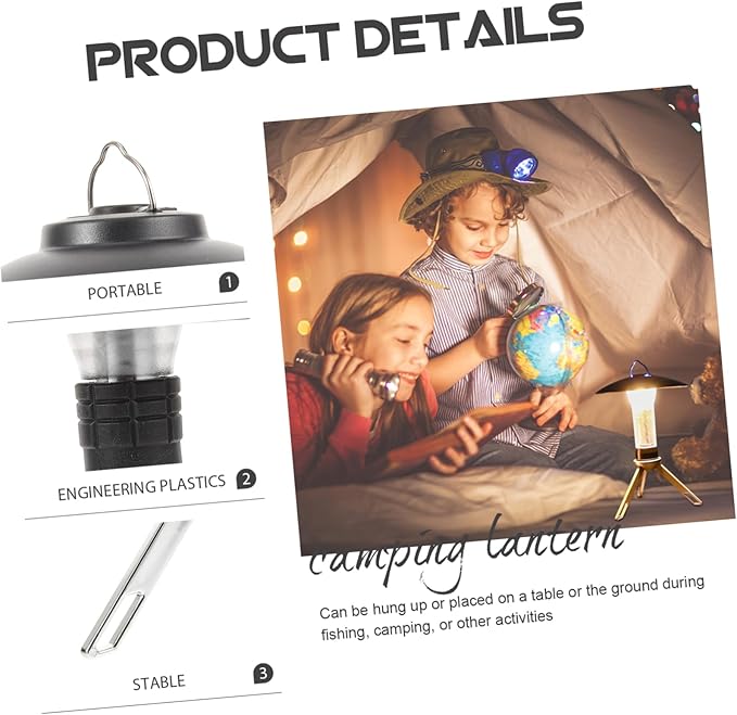 YARNOW USB Camping Lantern Rechargeable Led Tent Lights Multi-Mode Handheld Outdoor Lamp Battery Operated for Camper Accessories