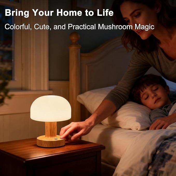 Cordless LED Table Lamp, 2000mAh Battery Operated Desk Lamp with 3 Color Modes & Stepless Dimming, Metal Night Light for Home Decor, Restaurant, Bedroom - USB-C Charging