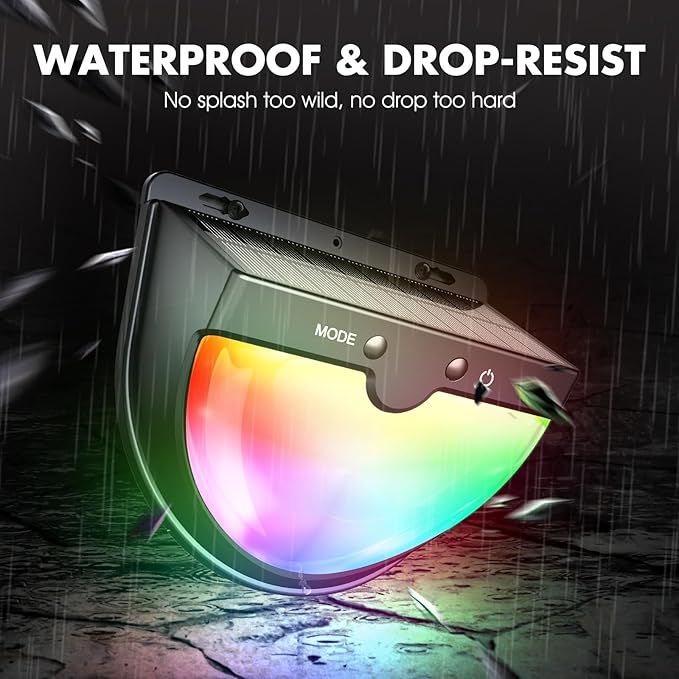 Solar Pool Lights for Above Ground Pools, solars Pool Lights with 10 Lighting Modes， Upgraded Frame Pools Solar Light, RGB Outdoor Waterproof Swimming Pools Light, Pool Accessories 2PK