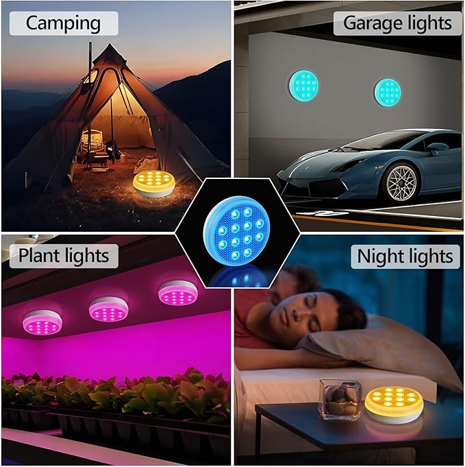 Pool Lights, Upgraded Rechargeable Submersible LED Lights with Remote, IP68 Waterproof 16 Color Floating Light with Magnet, Pool Light for Above Ground Inground Pools,Hot Tub, Bath 5 Pack