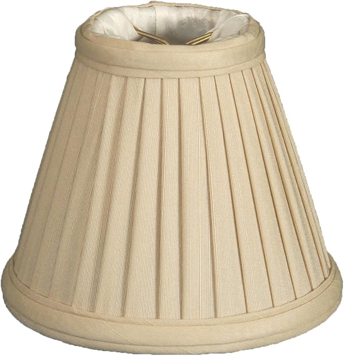 Royal Designs, Inc. CS-111BG Pleated Empire Chandelier Shade, 2.5 x 5 x 4.25, Beige