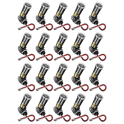 Dusk to Dawn Sensor,Greencycle 20PK Photocell Sensor for Outdoor Lights Auto On/Off, Waterproof IP65 Photo Cell for Outdoor Lighting, Flood Light, Lamp Post - Energy Saving & Easy Install
