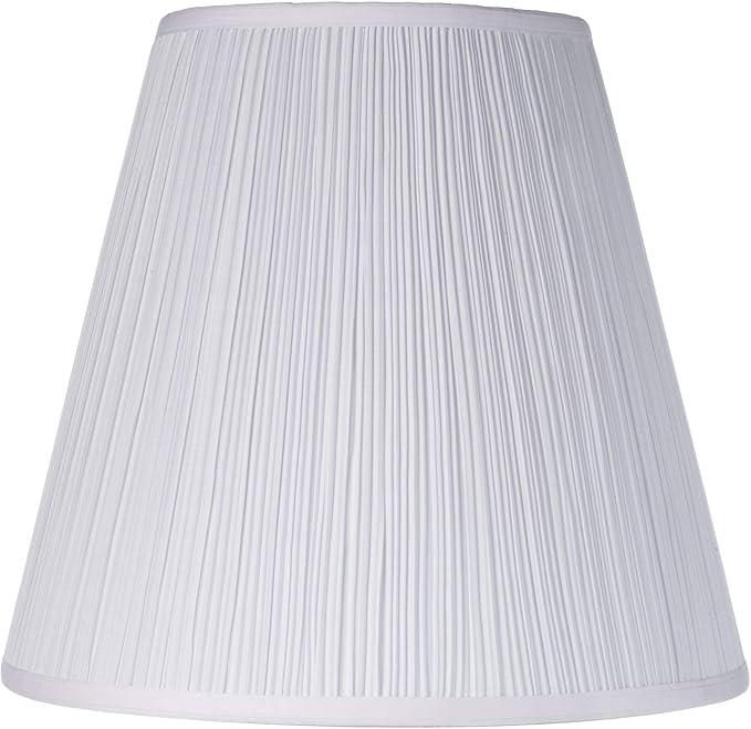 Finish Large Mushroom Pleated Lamp Shade 9" Top x 16" Bottom x 14.5" High x 14.75" Slant (Spider) Replacement with Harp and Finial - Springcrest