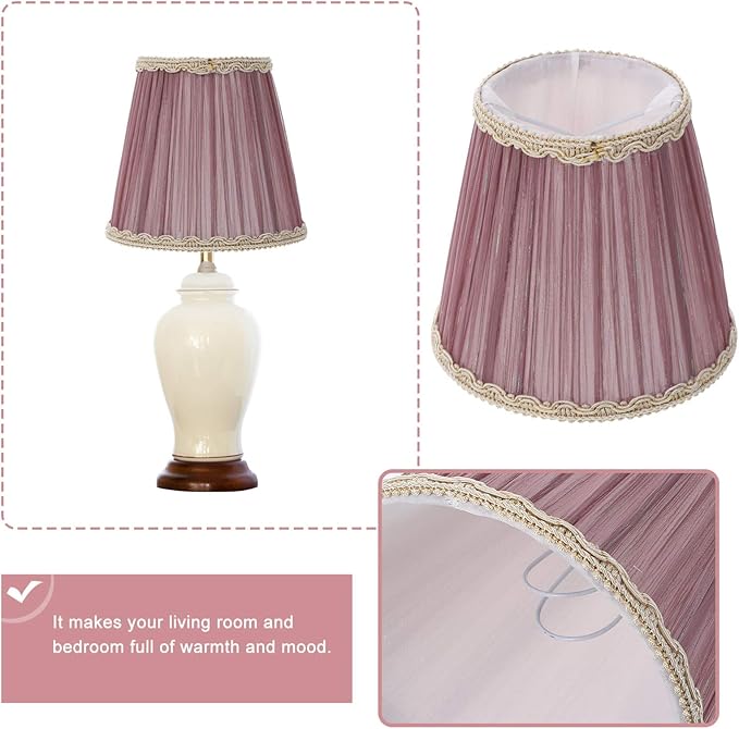 Clip-on Purple Velvet Bubble Lamp Cover Cloth Lampshade for Chandelier Table Floor Wall Lamps 5.51X5.11X3.54In Decorative Lighting Accessory