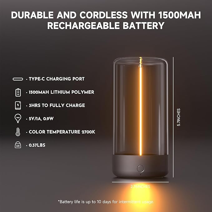 AUGE LIGHT Mini Minimalist Table Lamp Cordless Lamp Rechargeable Table Lamp Portable Nightstand Lamps Desk Lamps for Home Office Unique Ambient Light Mood Lighting for Desk Decor Beside