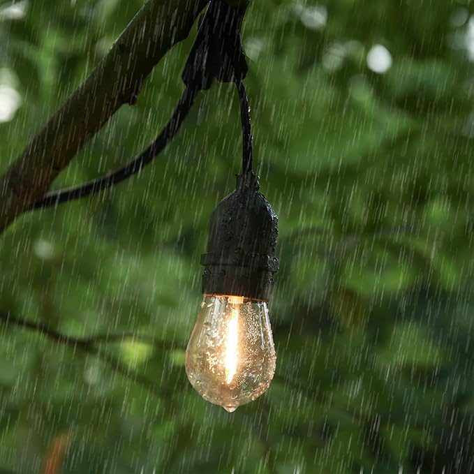 Shatterproof,Waterproof S14 String Light Bulbs Equivalent to 10 W, S14 led Bulb fits for Commercial Outdoor Patio Garden Vintage Lights, E26,2200K CRI90,70LM,Warm White,15 Pack