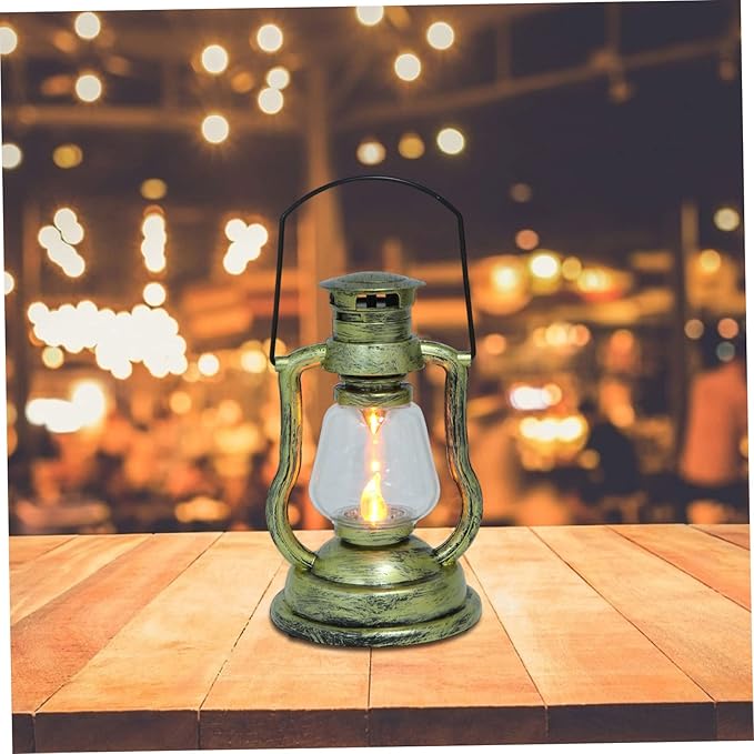Alipis Retro Horse Lantern Night Light Battery-Powered Boho Decor Cordless Lamp for Bar